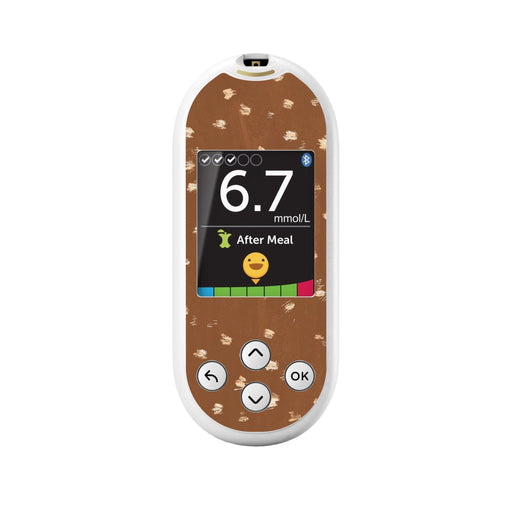 Peelz Deer Hide for OneTouch Verio Reflect Glucometer Peelz/Stickers White Smoke