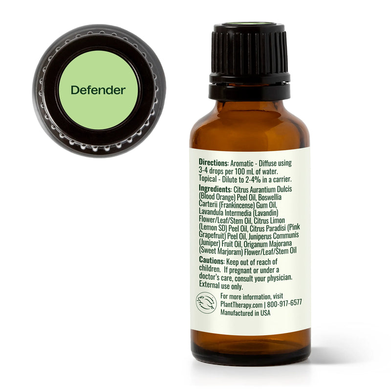 Plant Therapy Defender Essential Oil Blend Essential Oil White Smoke 10 mL,30 mL