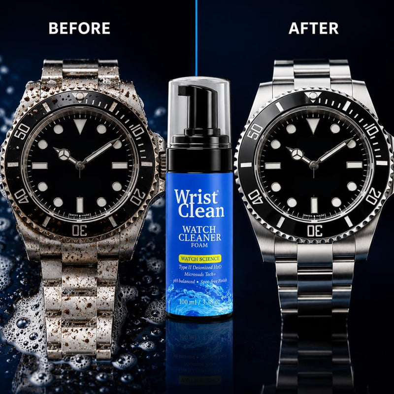 WristClean Deluxe Watch Cleaning Kit Watch Kits Black 1 Deluxe PLUS Watch Kit