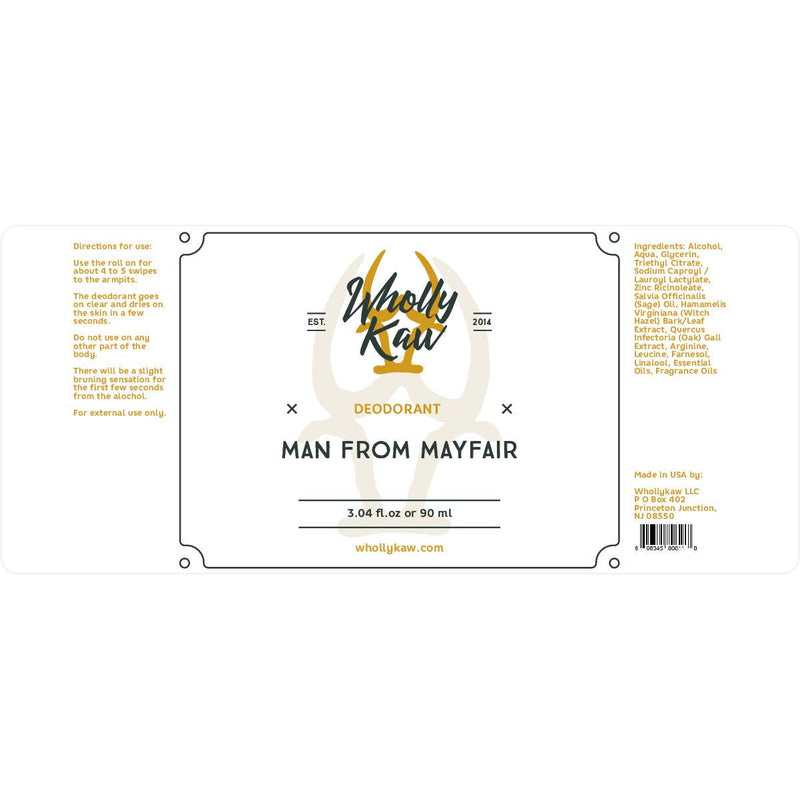 WhollyKaw Aluminum-Free Deodorant - Man from Mayfair | WhollyKaw Deodorant Seashell 4,2,6,1
