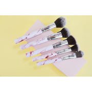 Lurella Cosmetics Deluxe Marble Brush Set Brush Set Wheat Pink
