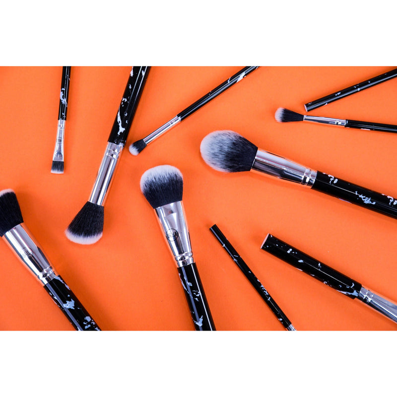 Lurella Cosmetics Deluxe Marble Brush Set Brush Set Coral Black