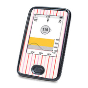 Peelz Peppermint Stripes Dexcom G6 Touchscreen Receiver Sticker - Pump Peelz Peelz/Stickers White Smoke