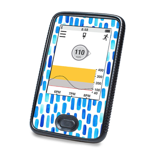 Peelz Level Lines Dexcom G6 Touchscreen Receiver Sticker - Pump Peelz Peelz/Stickers White Smoke