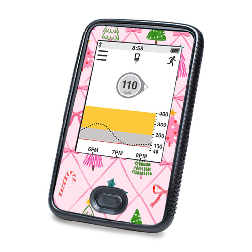Peelz Coquette Christmas Dexcom G6 Touchscreen Receiver Sticker - Pump Peelz Peelz/Stickers White Smoke