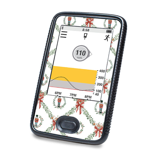 Peelz Nutcracker Noel Dexcom G6 Touchscreen Receiver Sticker - Pump Peelz Peelz/Stickers White Smoke