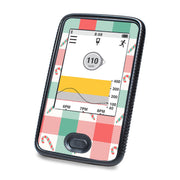 Peelz Peppermint Plaid Dexcom G6 Touchscreen Receiver Sticker - Pump Peelz Peelz/Stickers White Smoke