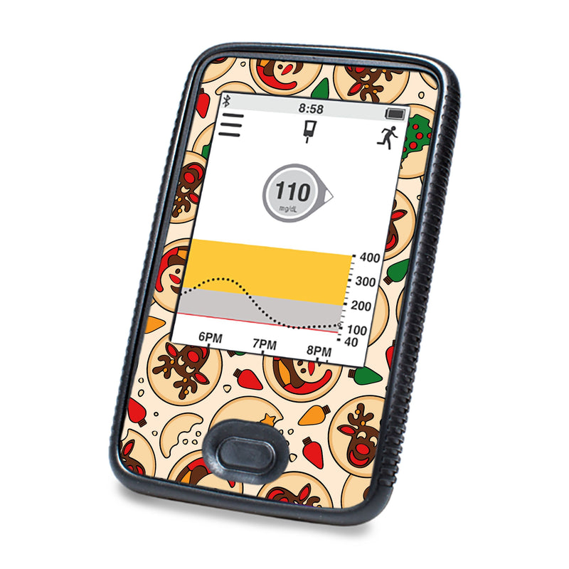 Peelz Santa's Cookies Dexcom G6 Touchscreen Receiver Sticker - Pump Peelz Peelz/Stickers White Smoke