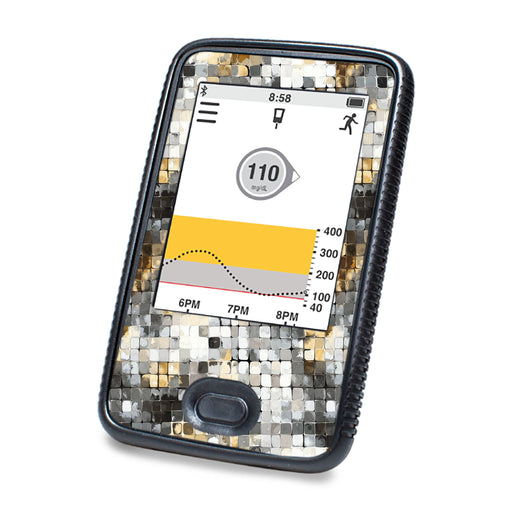 Peelz Champagne Glow DEXCOM G6 Touchscreen Receiver Peelz/Stickers White Smoke