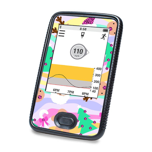 Peelz Christmas Pastel Sticker for DEXCOM G6 Touchscreen Receiver Peelz/Stickers White Smoke