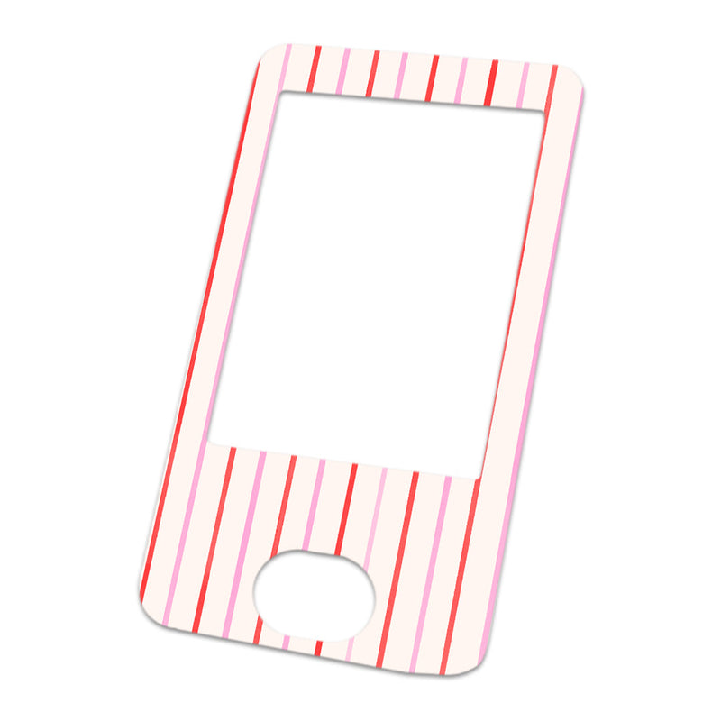 Peelz Peppermint Stripes Dexcom G6 Touchscreen Receiver Sticker - Pump Peelz Peelz/Stickers White Smoke