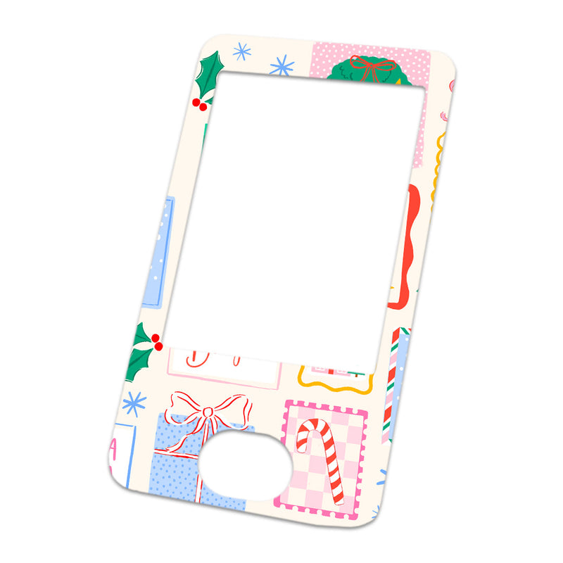 Peelz Holiday Greetings Dexcom G6 Touchscreen Receiver Sticker - Pump Peelz Peelz/Stickers White Smoke