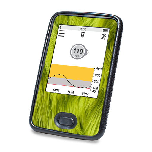 Peelz Green Fur Sticker for DEXCOM G6 Touchscreen Receiver Peelz/Stickers White Smoke