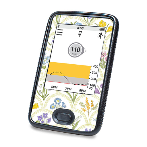 Peelz Garden Arches DEXCOM G6 Touchscreen Receiver Peelz/Stickers White Smoke