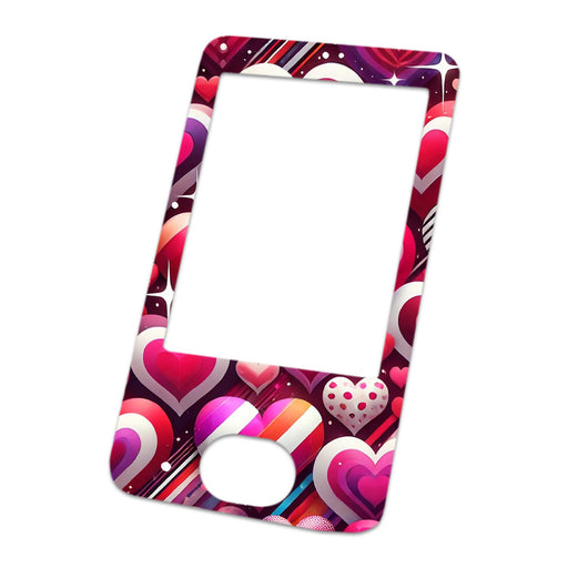 Peelz Sparkly Hearts DEXCOM G6 Touchscreen Receiver Peelz/Stickers White Smoke