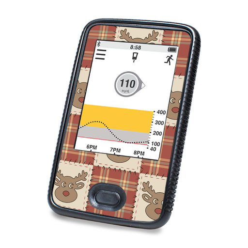 Peelz Rustic Reindeer Dexcom G6 Touchscreen Receiver Sticker - Pump Peelz Peelz/Stickers White Smoke