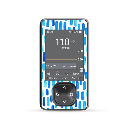 Peelz Level Lines Dexcom G7 and G6 Touchscreen Receiver Sticker - Pump Peelz Peelz/Stickers Dim Gray