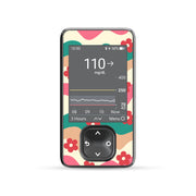 Peelz Retro Noel Dexcom G7 and G6 Touchscreen Receiver Sticker - Pump Peelz Peelz/Stickers Dim Gray