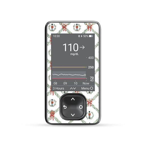 Peelz Nutcracker Noel Dexcom G7 and G6 Touchscreen Receiver Sticker - Pump Peelz Peelz/Stickers Dim Gray