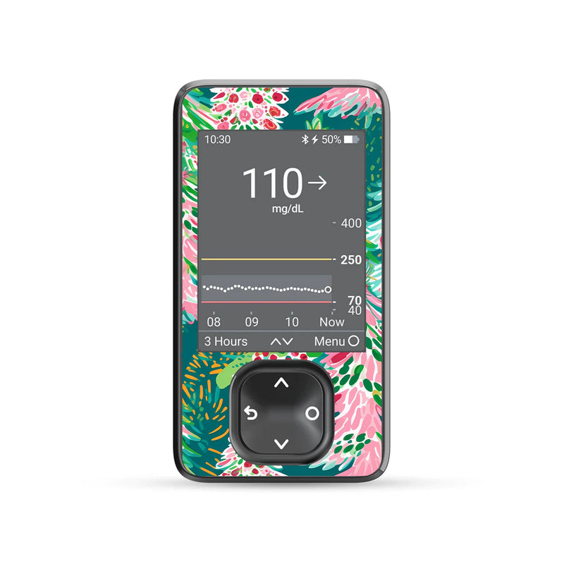 Peelz Festive Forest Dexcom G7 and G6 Touchscreen Receiver Sticker - Pump Peelz Peelz/Stickers Dim Gray