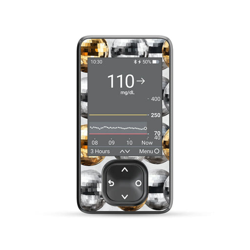 Peelz Disco Balls DEXCOM G7 and G6 Touchscreen Receiver Sticker Peelz/Stickers Dim Gray