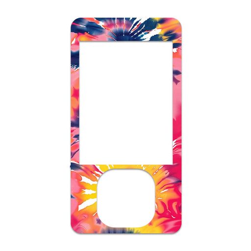 Peelz Summer Tie Dye DEXCOM G7 and G6 Touchscreen Receiver Sticker Peelz/Stickers White Smoke
