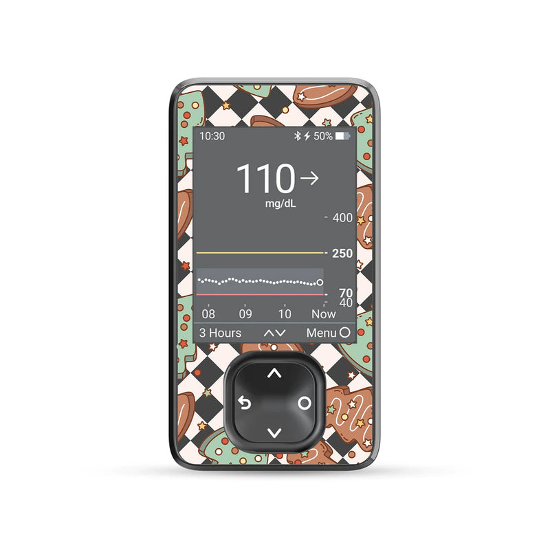 Peelz Sweet Tree Treats Dexcom G7 and G6 Touchscreen Receiver Sticker - Pump Peelz Peelz/Stickers Dim Gray