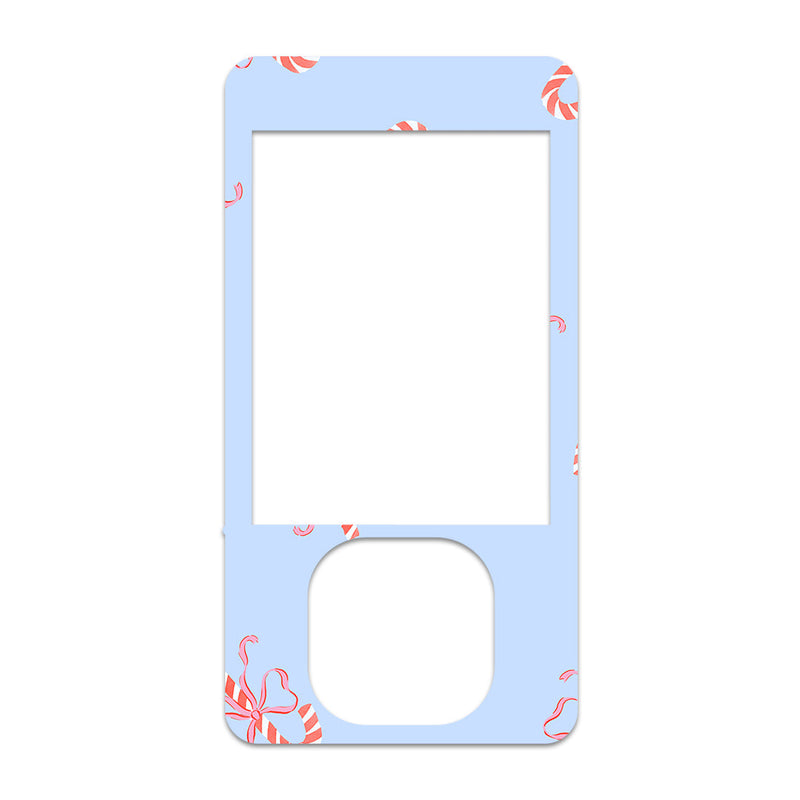 Peelz Candy Cane Lane Dexcom G7 and G6 Touchscreen Receiver Sticker - Pump Peelz Peelz/Stickers White Smoke
