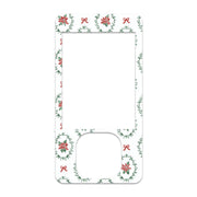 Peelz Poinsettia Parade Dexcom G7 and G6 Touchscreen Receiver Sticker - Pump Peelz Peelz/Stickers White Smoke