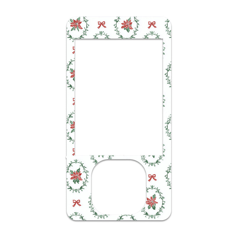Peelz Poinsettia Parade Dexcom G7 and G6 Touchscreen Receiver Sticker - Pump Peelz Peelz/Stickers White Smoke