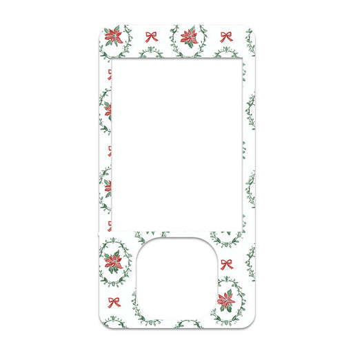Peelz Poinsettia Parade Dexcom G7 and G6 Touchscreen Receiver Sticker - Pump Peelz Peelz/Stickers White Smoke