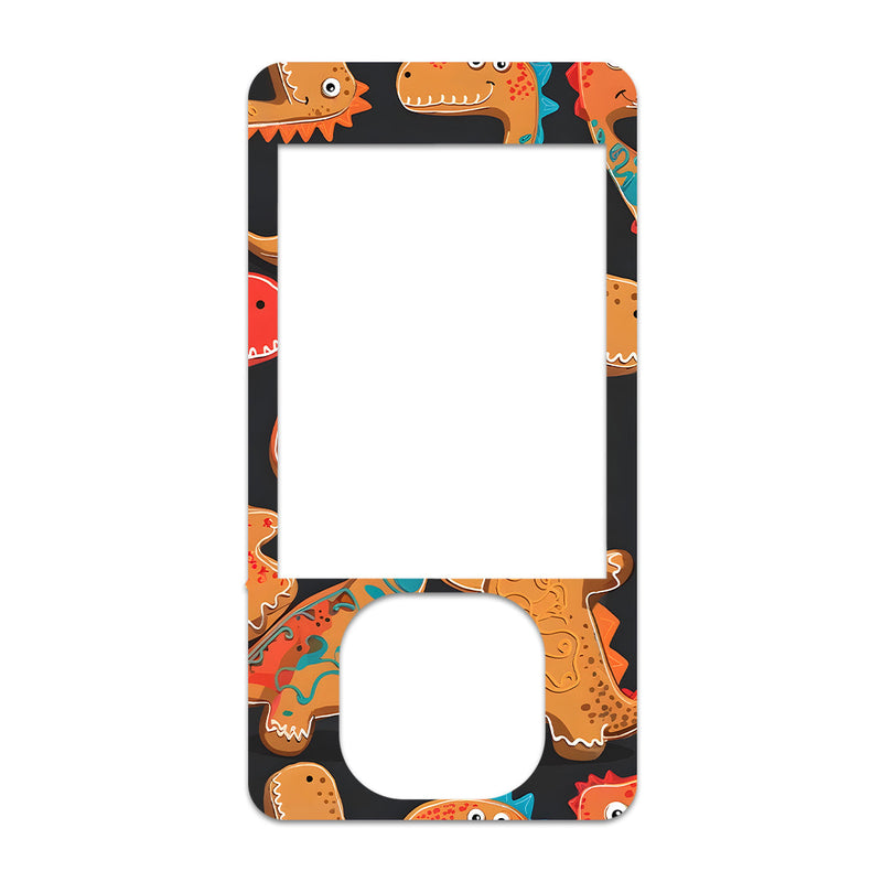 Peelz Jurassic Gingerbread Dexcom G7 and G6 Touchscreen Receiver Sticker - Pump Peelz Peelz/Stickers White Smoke