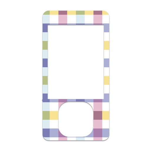 Peelz Spring Plaid DEXCOM G7 and G6 Touchscreen Receiver Sticker Peelz/Stickers White Smoke