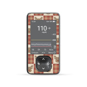 Peelz Rustic Reindeer Dexcom G7 and G6 Touchscreen Receiver Sticker - Pump Peelz Peelz/Stickers Dim Gray