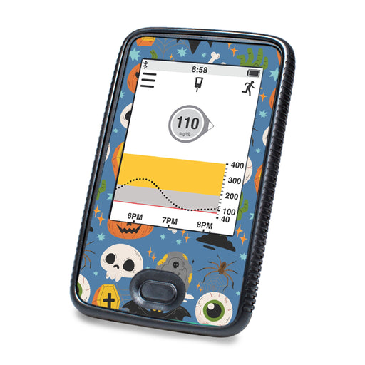 Peelz Spooky Night Dexcom G6 Touchscreen Receiver Sticker - Pump Peelz Peelz/Stickers White Smoke