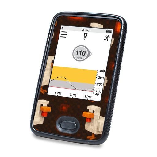 Peelz Inferno Chicken Dexcom G6 Touchscreen Receiver Sticker - Pump Peelz Peelz/Stickers White Smoke