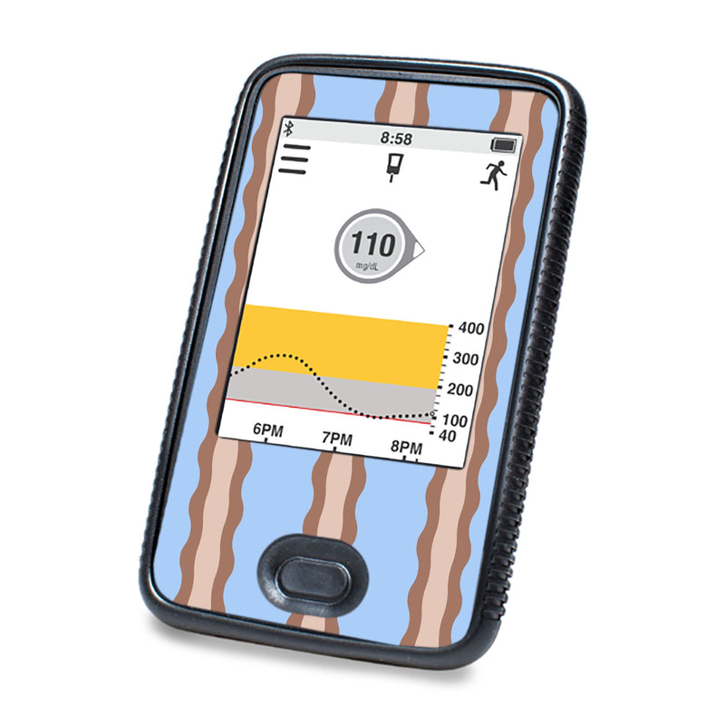 Peelz Boardwalk Waves Dexcom G6 Touchscreen Receiver Sticker - Pump Peelz Peelz/Stickers White Smoke