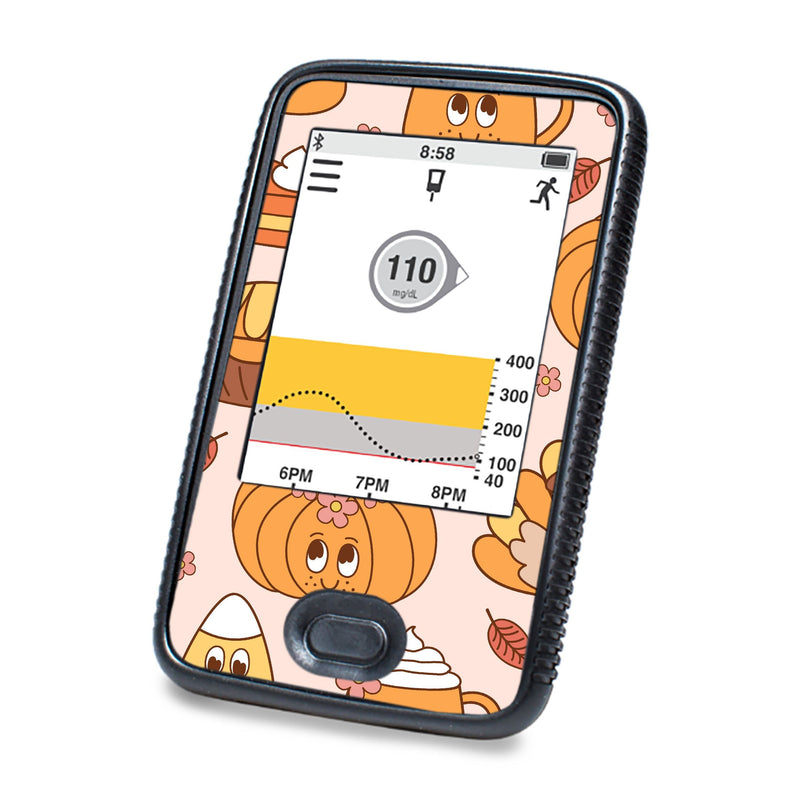 Peelz Cozy Harvest Dexcom G6 Touchscreen Receiver Sticker - Pump Peelz Peelz/Stickers White Smoke