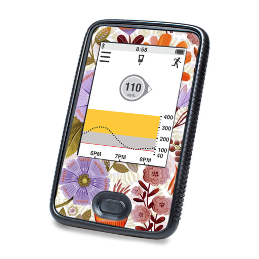Peelz Autumn Meadow Dexcom G6 Touchscreen Receiver Sticker - Pump Peelz Peelz/Stickers White Smoke