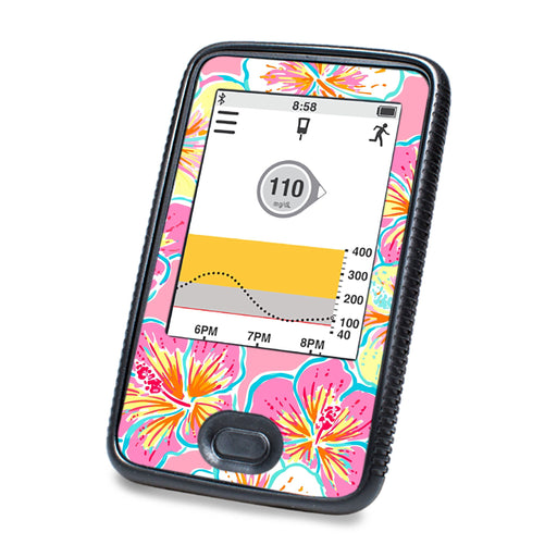 Peelz Tropic Crush Dexcom G6 Touchscreen Receiver Sticker - Pump Peelz Peelz/Stickers White Smoke