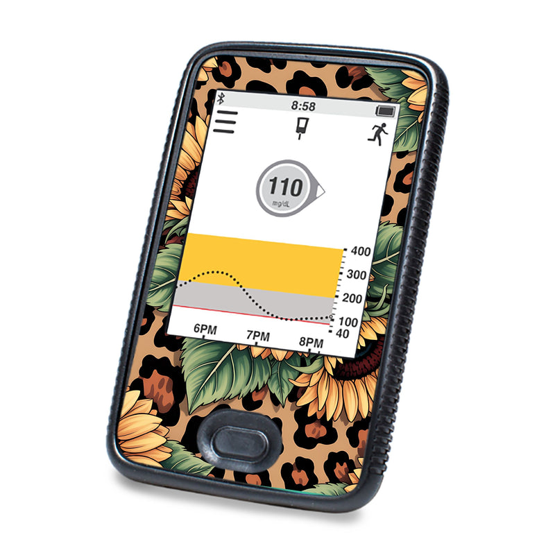Peelz Wild Sunflower Dexcom G6 Touchscreen Receiver Sticker - Pump Peelz Peelz/Stickers White Smoke