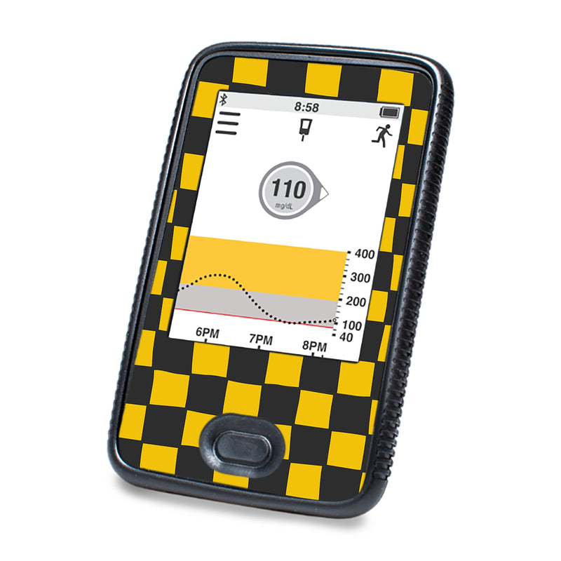 Peelz Charlie Check Dexcom G6 Touchscreen Receiver Sticker - Pump Peelz Peelz/Stickers White Smoke