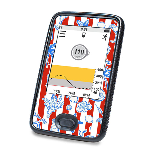 Peelz Spritz Parade Dexcom G6 Touchscreen Receiver Sticker - Pump Peelz Peelz/Stickers White Smoke