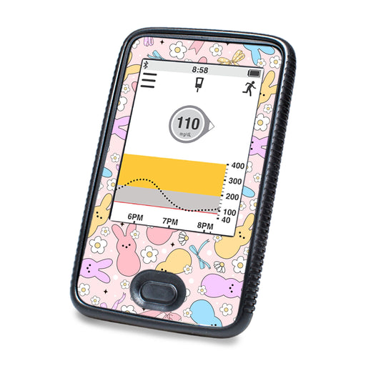 Peelz Hoppy Spring Dexcom G6 Touchscreen Receiver Sticker - Pump Peelz Peelz/Stickers White Smoke