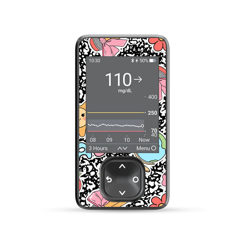 Peelz Cute Class Dexcom G7 Touchscreen Receiver Sticker - Pump Peelz Peelz/Stickers Dim Gray