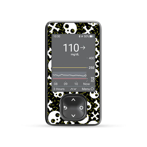 Peelz Bone Pop Dexcom G7 Touchscreen Receiver Sticker - Pump Peelz Peelz/Stickers Dim Gray