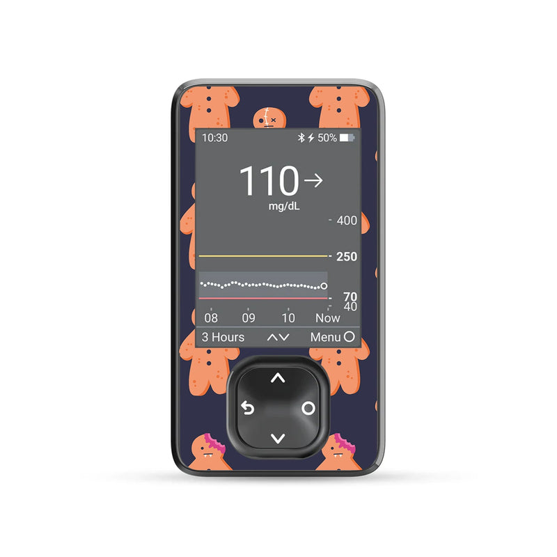 Peelz Zombie Cookies Dexcom G7 Touchscreen Receiver Sticker - Pump Peelz Peelz/Stickers Dim Gray