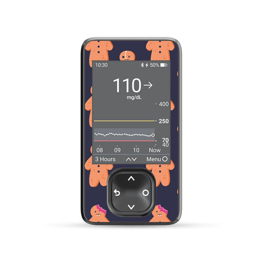 Peelz Zombie Cookies Dexcom G7 Touchscreen Receiver Sticker - Pump Peelz Peelz/Stickers Dim Gray