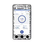 Peelz #Diabetes Sticker for Omnipod DASH® PDM – Pump Peelz Peelz/Stickers White Smoke Whole System Peelz (front + case),Front Peelz