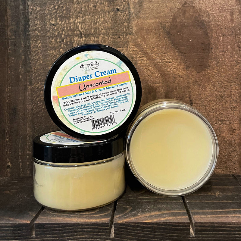 Soaplicity Diaper Cream w/ Moisture Barrier - 100% Natural Diaper Cream Dark Slate Gray